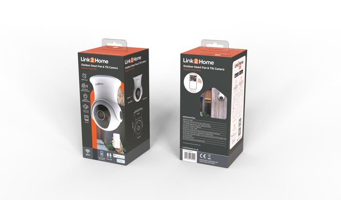 Link2Home WiFi Outdoor Weatherproof Camera with Pan and Tilt â€ For Home Security, Surveillance, CCTV, No Hub Required (White)